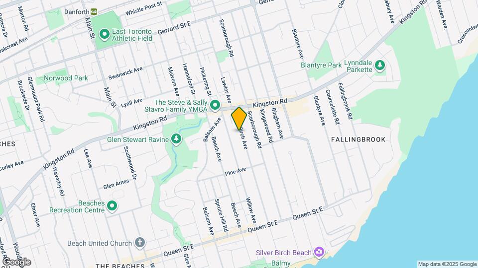 258 Silver Birch Ave Map and Location Details