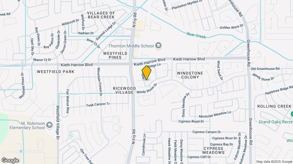 20019 Millstone Ridge Ln Map and Location Details