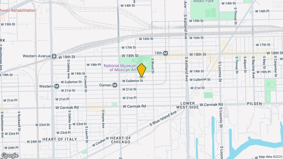 1840 W Cullerton St Mapa y Detalles de la Ubicación