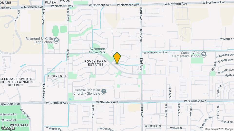 8429 W Northview Ave Map and Location Details