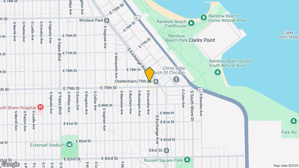 7849 S Escanaba Ave Map and Location Details