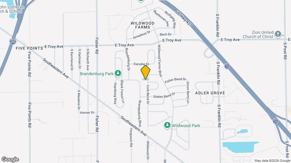 3278 Cork Bend Dr Map and Location Details