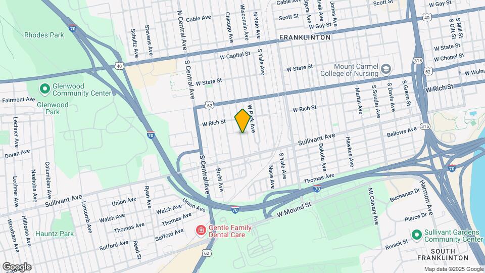 282 S Princeton Ave Map and Location Details