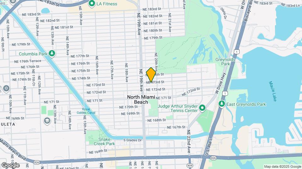 1960 NE 173rd St Map and Location Details