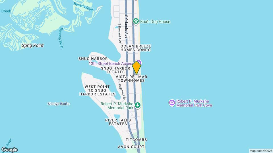 1365 S Atlantic Ave Map and Location Details