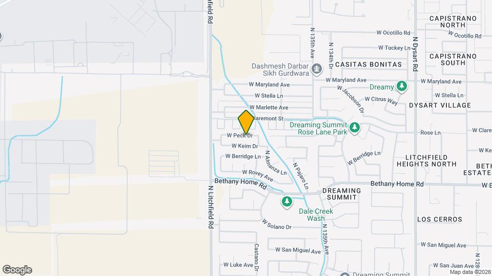 13737 W Peck Dr Map and Location Details