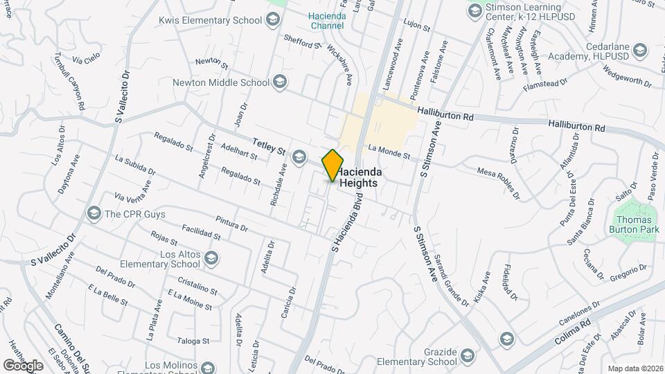 Carmel Hacienda Heights Mapa y Detalles de la Ubicación