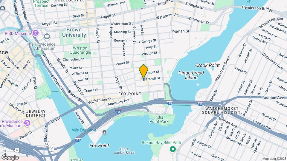 25 E Transit St Map and Location Details