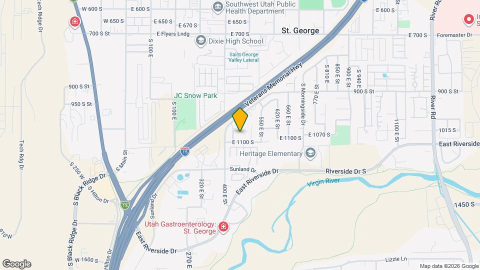 464 E 1050 S Map and Location Details