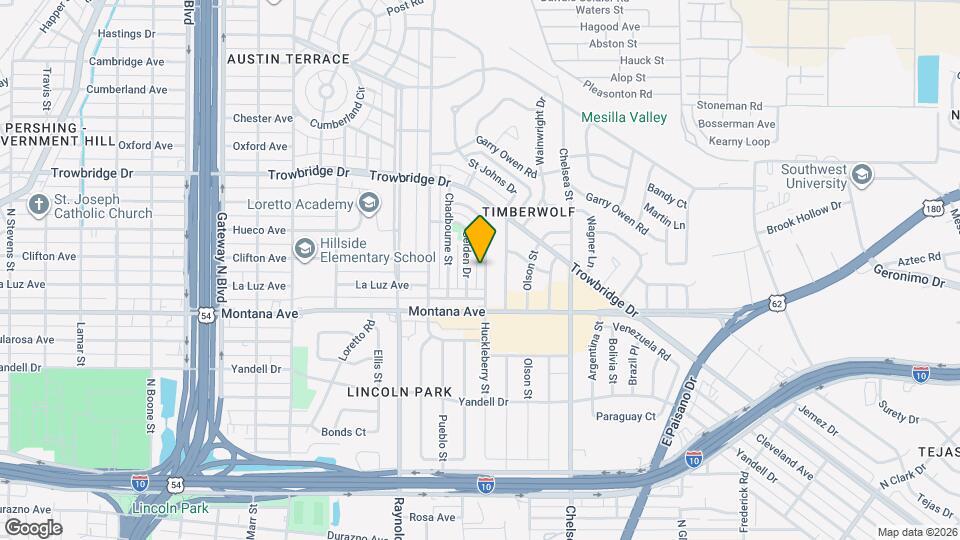 1109 Huckleberry St Map and Location Details