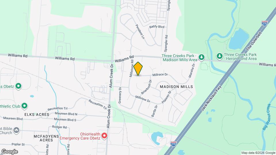 2591 Millrace Dr Map and Location Details