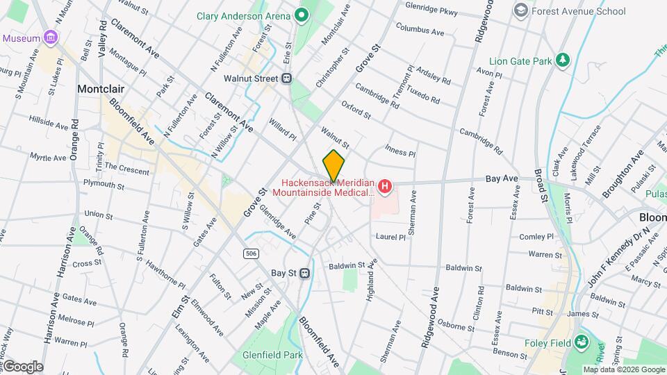 38 Claremont Ave Map and Location Details