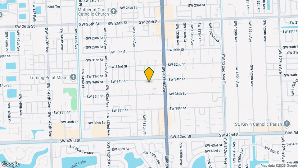 13810 SW 34th St Map and Location Details