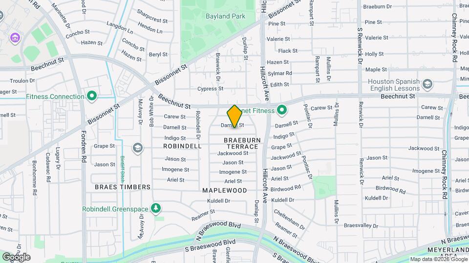 5834 Indigo St Map and Location Details