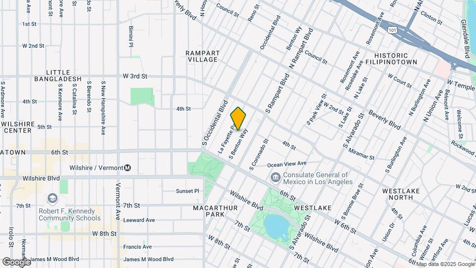 420 S La Fayette Park Pl Map and Location Details