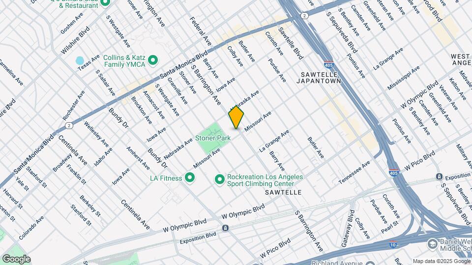 1851-1855 S Barrington Ave Mapa y Detalles de la Ubicación