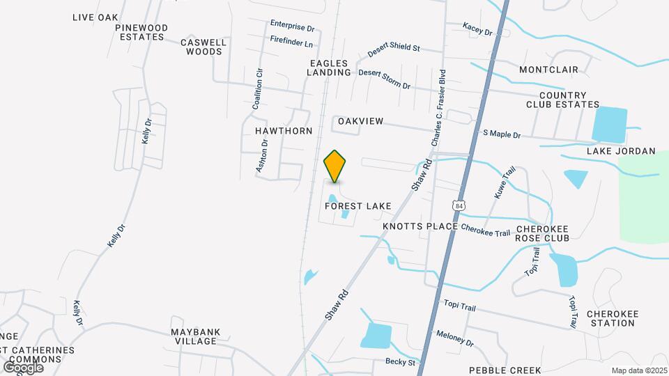 1329 Forest Lake Dr Map and Location Details