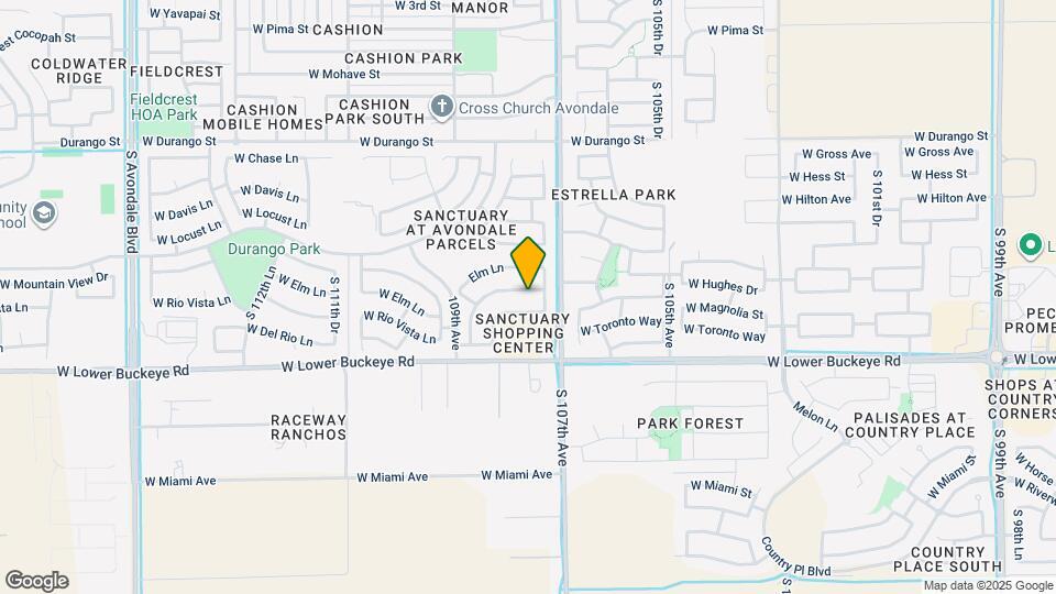 10763 W Rio Vista Ln Map and Location Details