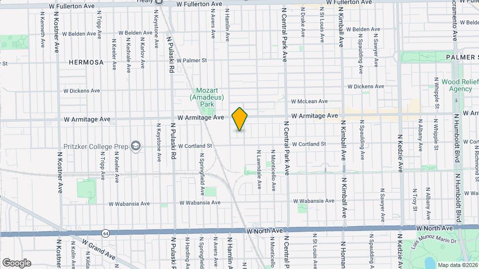 1920 N Ridgeway Ave Map and Location Details