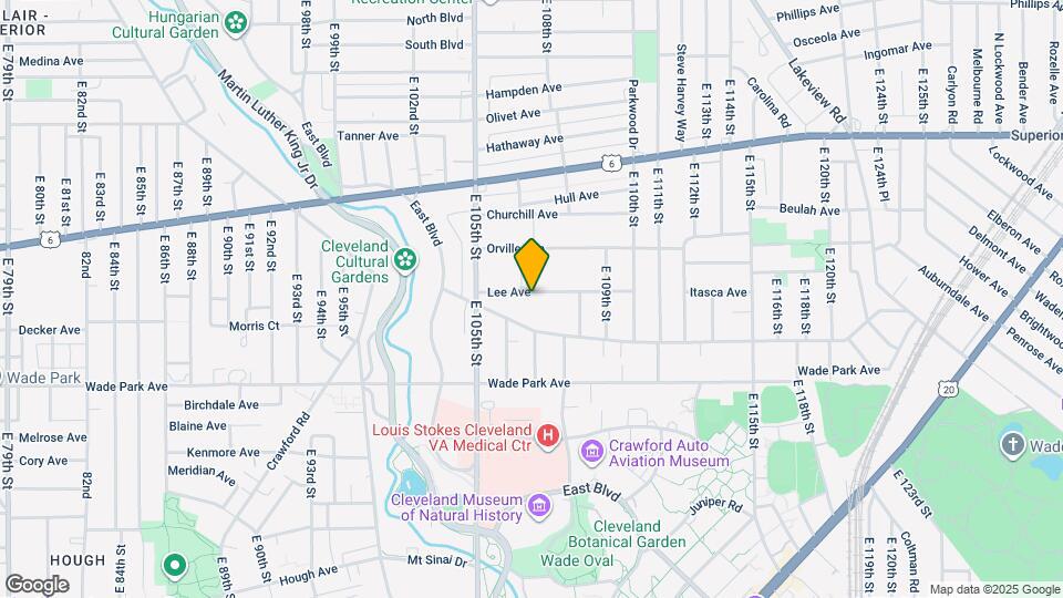 10628 Lee Ave Map and Location Details