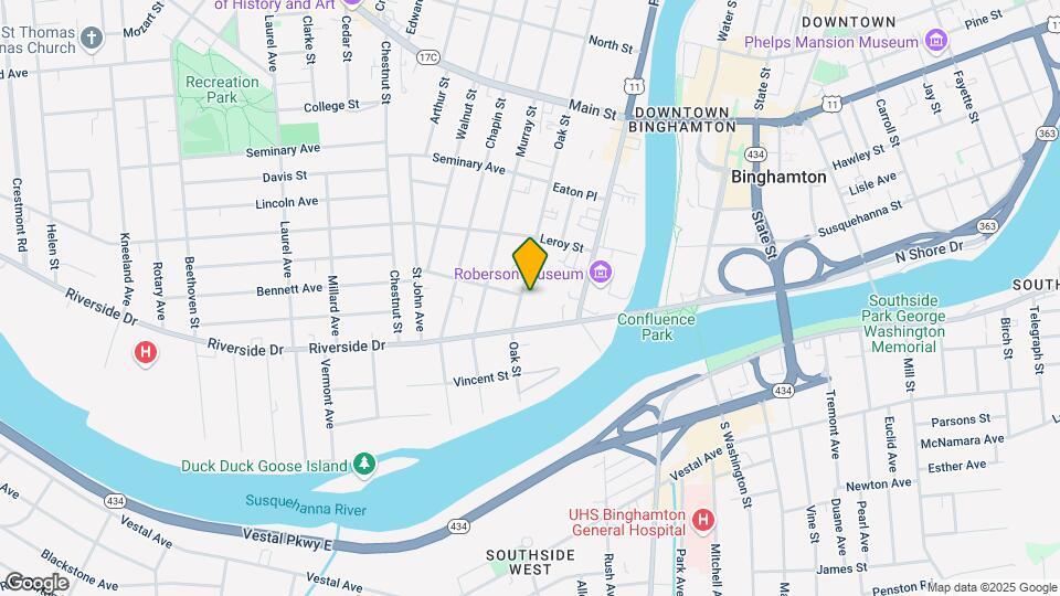 38 Oak St Mapa y Detalles de la Ubicación