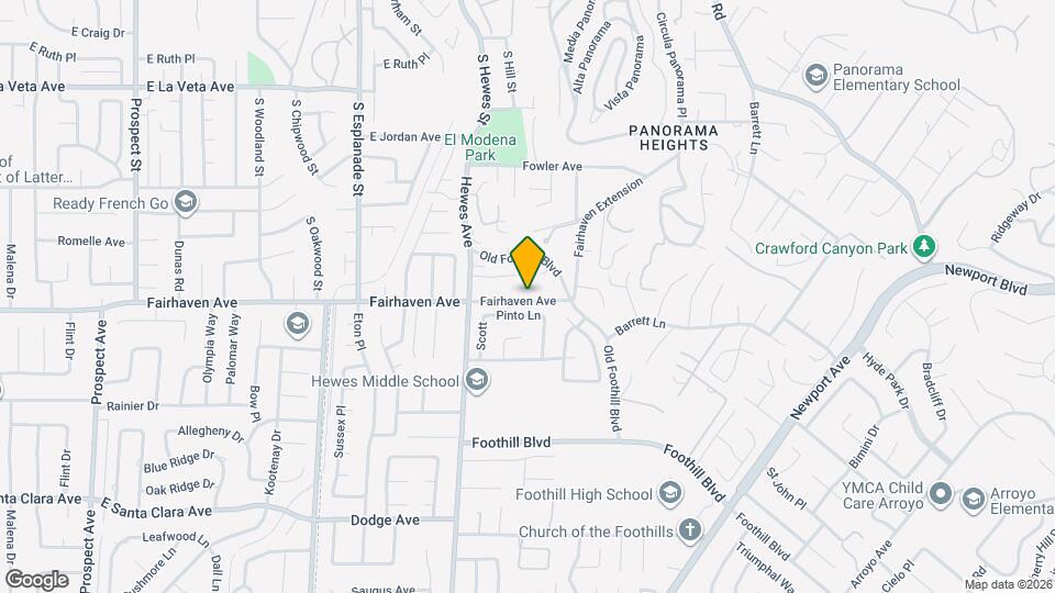 18851 Fairhaven Ave Map and Location Details