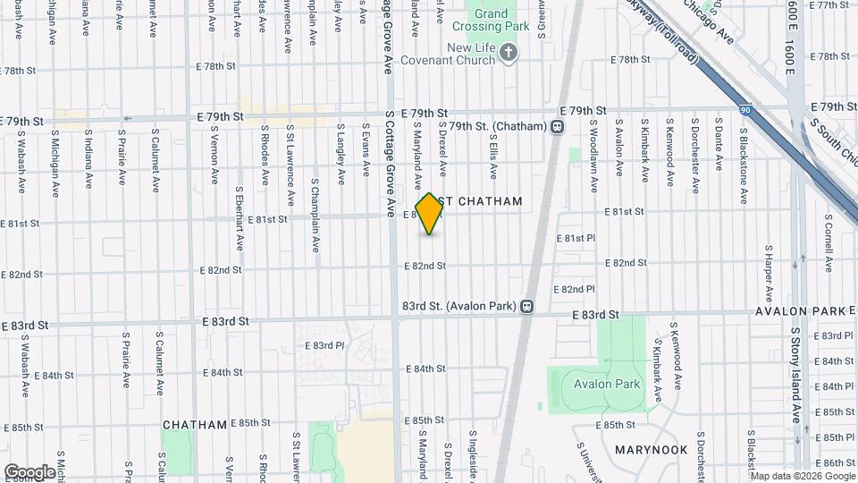 8123 S Maryland Ave Map and Location Details