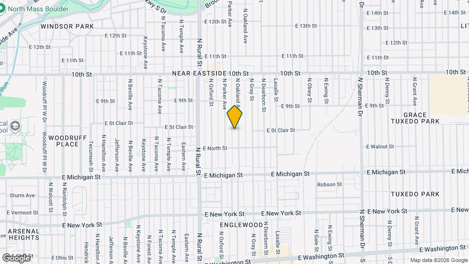 636 N Oakland Ave Map and Location Details