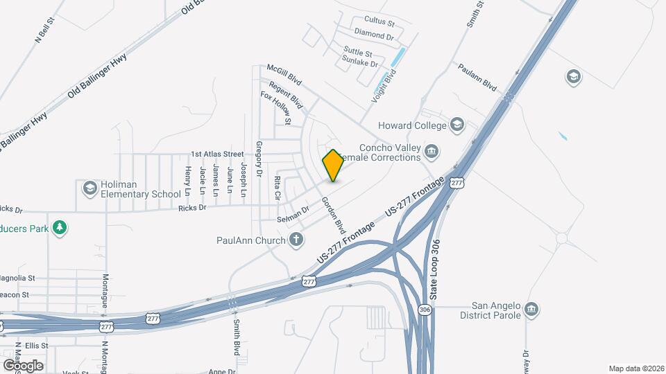 2806 Selman Dr Map and Location Details