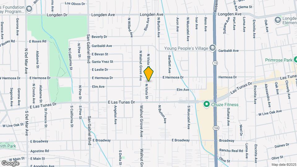 5828 N Vista St Map and Location Details
