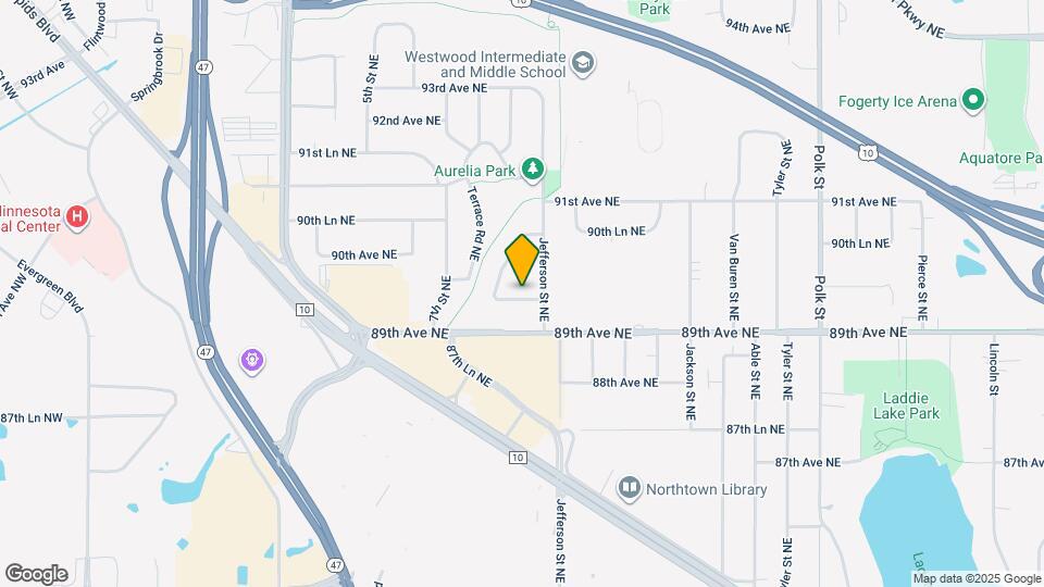 345 89th Ln NE Map and Location Details