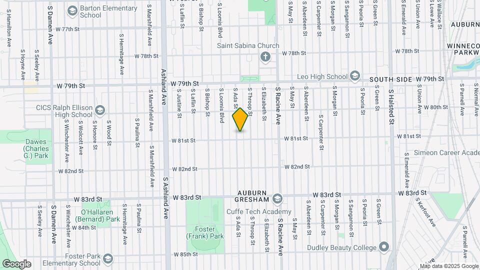 8055-8059 S Ada St Map and Location Details