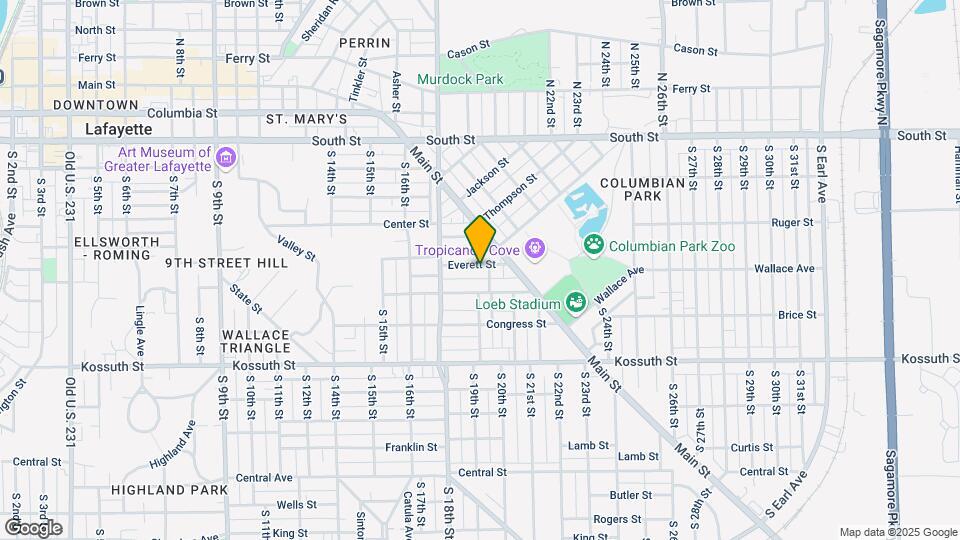 1735 Everett St-Unit -Unit #1 Map and Location Details