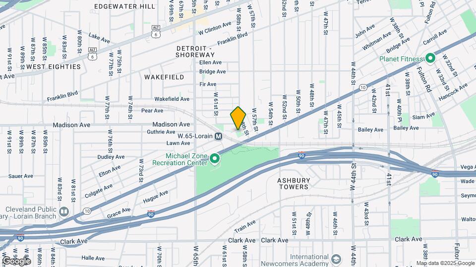 5815 Lawn Ave Map and Location Details