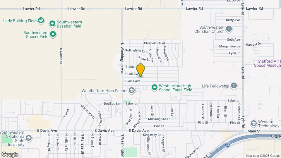 1401 Plains Ave Map and Location Details