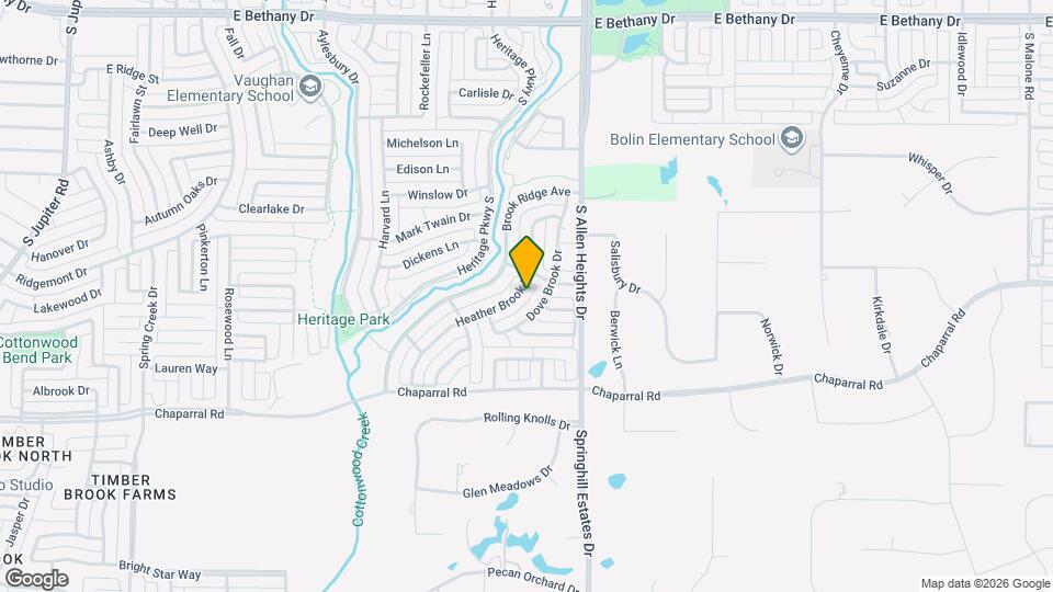 1307 Heather Brook Dr Map and Location Details