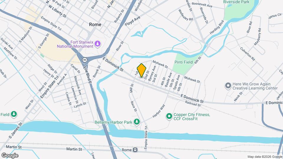 311 E Dominick St Map and Location Details