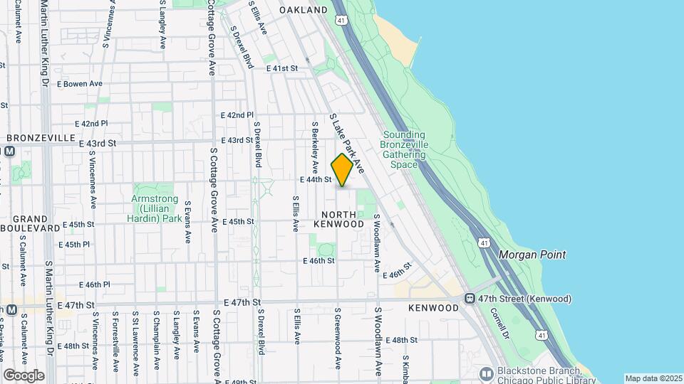 4419 S Greenwood Ave Map and Location Details