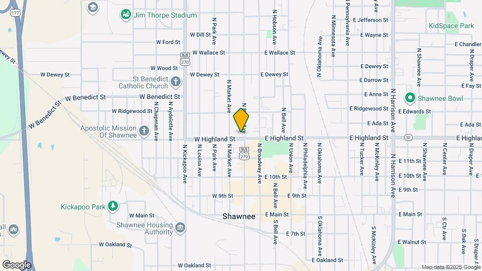 506 N Beard Ave Map and Location Details