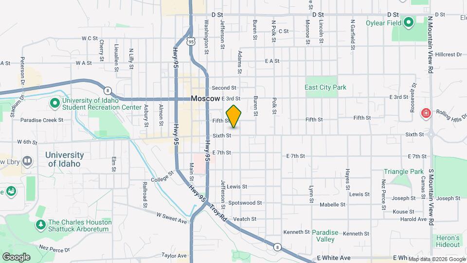 318 E 6th St Map and Location Details