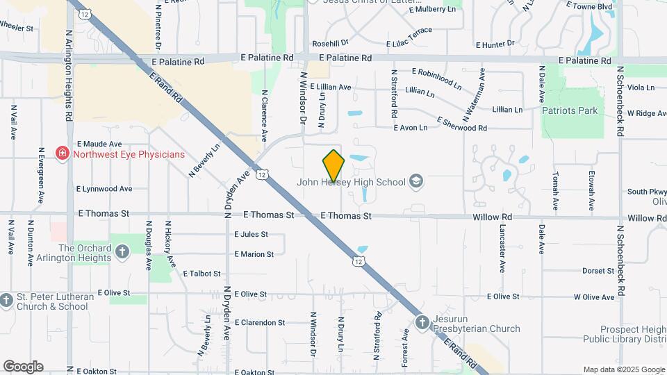 1503 N Windsor Dr Map and Location Details