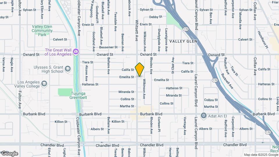 5824-5828 Whitsett Ave Map and Location Details