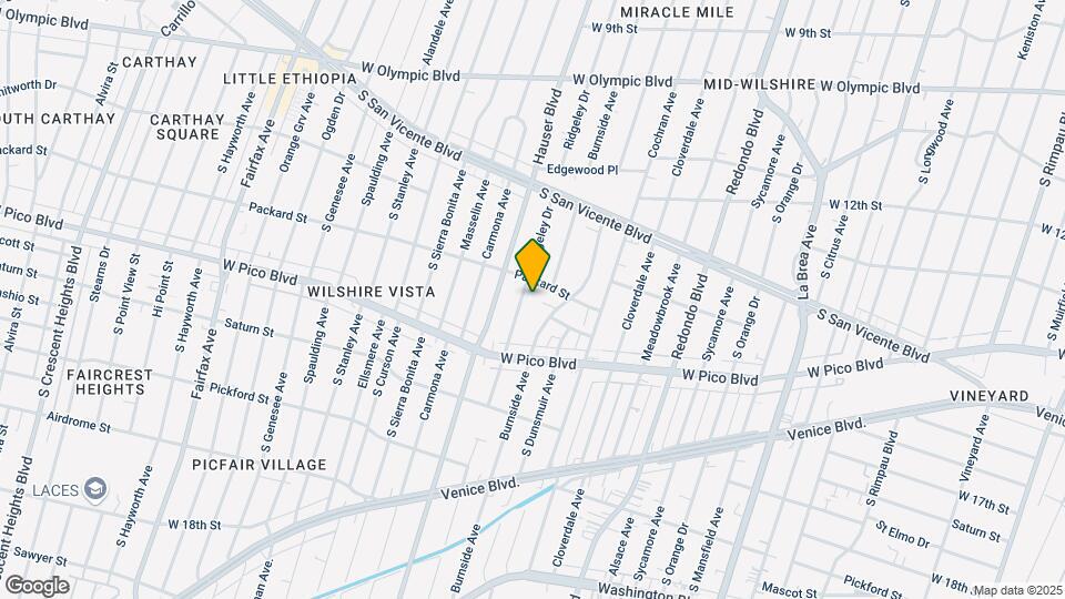 1320 S Ridgeley Dr Mapa y Detalles de la Ubicación