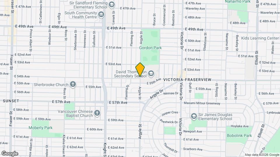 3XXX E 54th Ave Map and Location Details