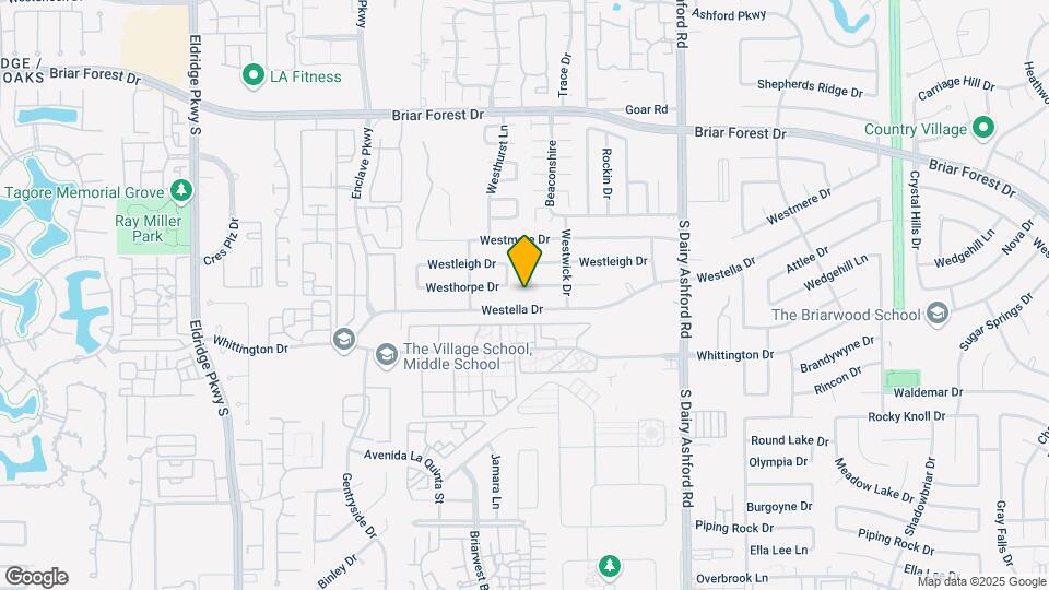 12831 Westhorpe Dr Map and Location Details