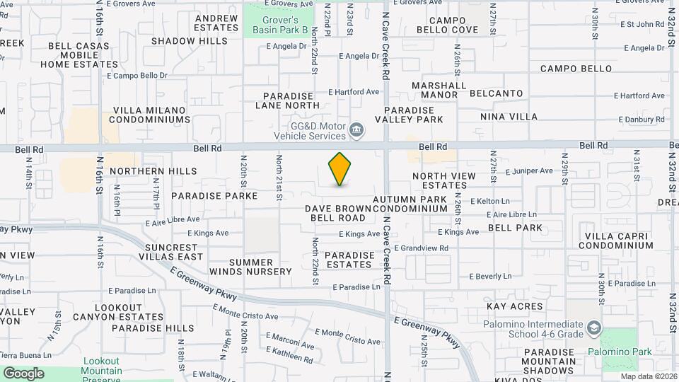 2224 E Kelton Ln Map and Location Details