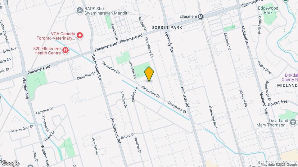 33 Mendip Cres Map and Location Details