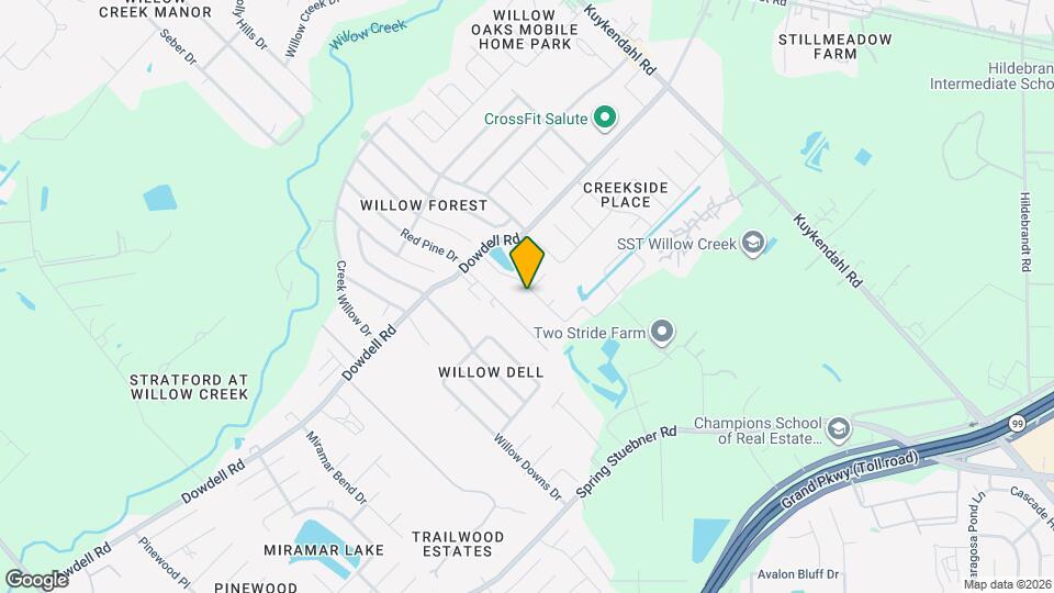 18219 Willow Edge Dr Map and Location Details