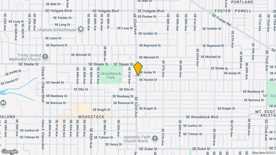 5436 SE 52nd Ave Map and Location Details