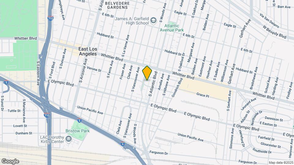 962 S Woods Ave Map and Location Details